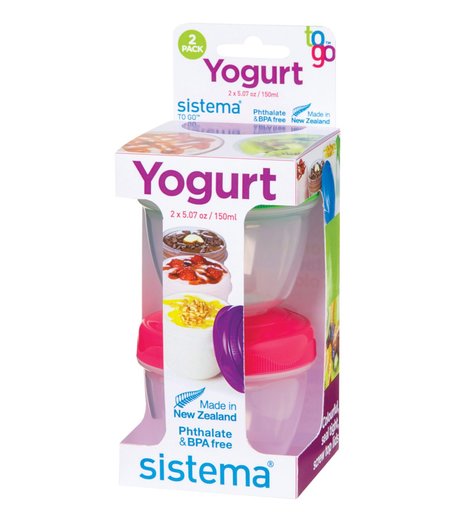 Sistema, Контейнер для йогурта 2шт по 150мл \