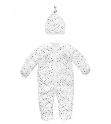 AmaroBaby Комбинезон-слип с шапочкой Черточки