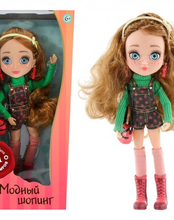 Миниатюра фотографии Модный шопинг кукла вика 27 см