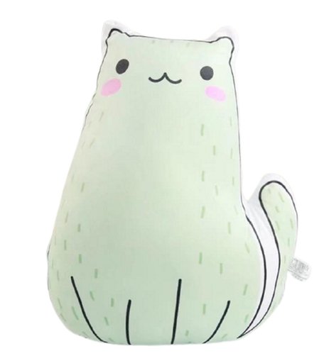 Мягкая игрушка Super01 Кот 40 см цвет: зеленый