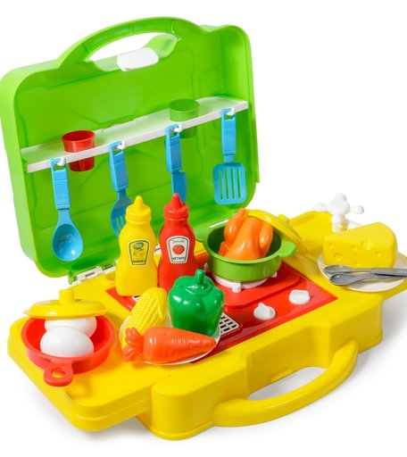 Игровой набор Гринпласт Мобильная Кухня в ящике