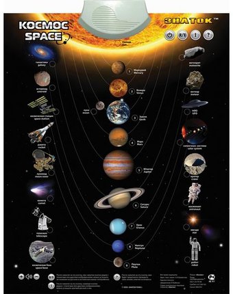Знаток Электронный звуковой плакат Космос