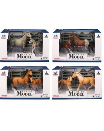 Миниатюра фотографии Наша игрушка набор лошадка с жеребенком