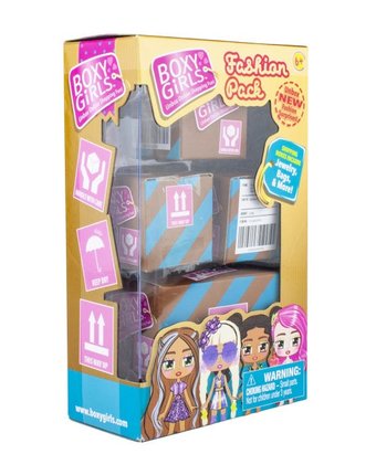 1 Toy Четыре посылки с сюрпризами для кукол Boxy Girls