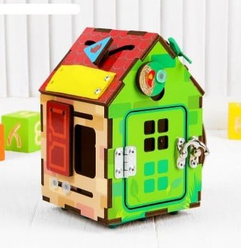 Миниатюра фотографии Игра развивающая "бизи-домик" мастер игрушек