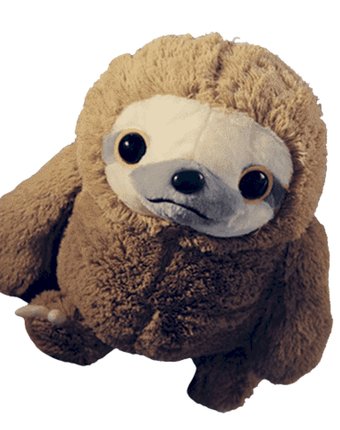 Миниатюра фотографии Мягкая игрушка super01 ленивец 70 см цвет: коричневый