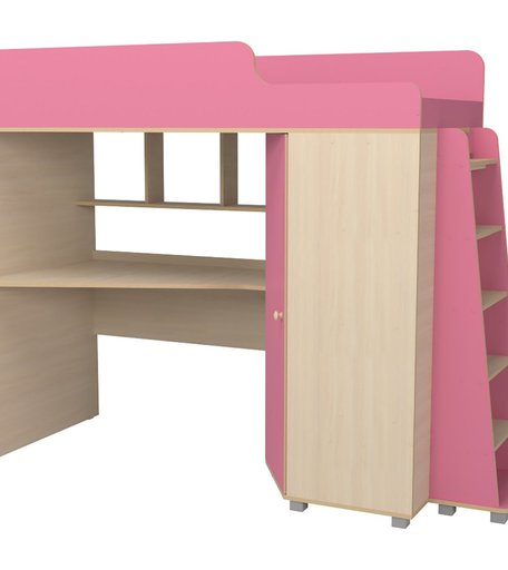 Кровать Капризун чердак с рабочей зоной Р440