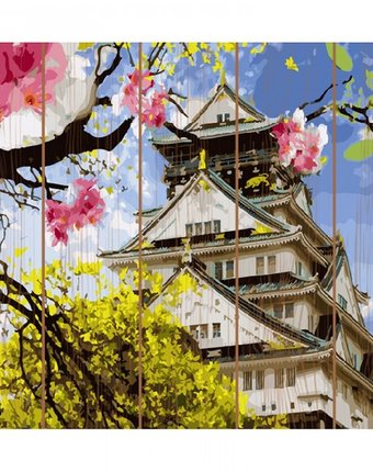 Миниатюра фотографии Molly картина по номерам на дереве японская весна 40х50 см