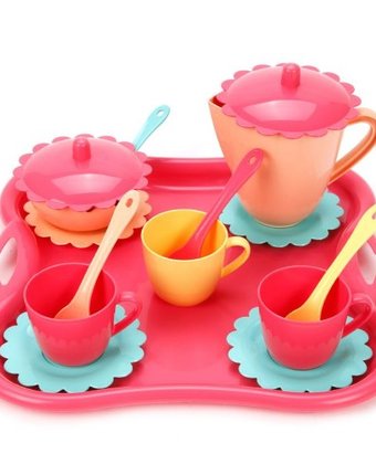 Миниатюра фотографии Mary poppins чайный набор с подносом карамель (16 предметов)