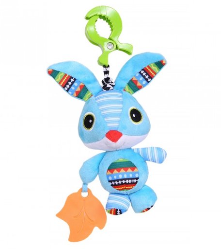 Подвесная игрушка Biba Toys на прищепке Зайка Веня 27x13 см