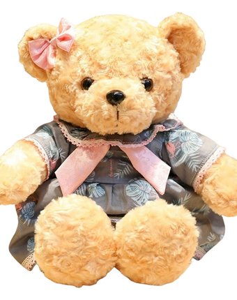 Миниатюра фотографии Мягкая игрушка super01 медведь 45 см цвет: бежевый
