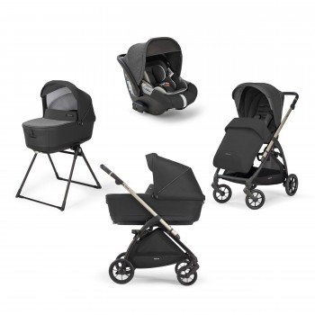 Коляска Inglesina Electa System 4 в 1 на шасси Electa Iridium Black, черный