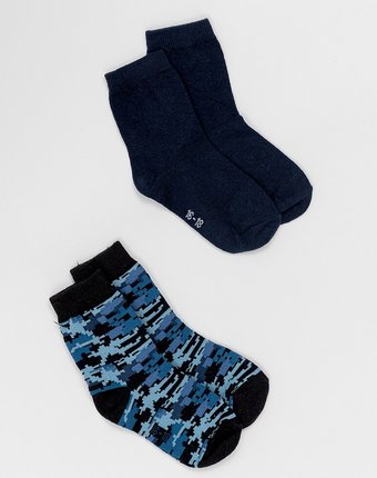 Миниатюра фотографии Комплект носков, 2 пары button blue