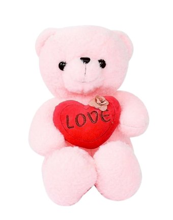 Мягкая игрушка Super01 Медведь 40 см цвет: розовый