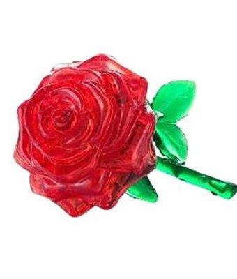 Миниатюра фотографии Головоломка crystal puzzle роза красная цвет: красный