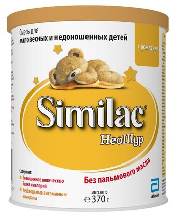 Молочная смесь Similac НеоШур для недоношенных детей 0-12 месяцев, 370 г