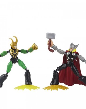Avengers Игровой набор 2 фигурки Бенди Тор и Локи 15 см