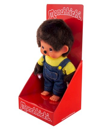 Миниатюра фотографии Мончичи 20 см мальчик в комбинезоне и желтой футболке