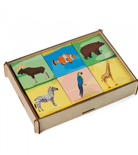 Деревянная игрушка Сибирские игрушки Мемори Животные