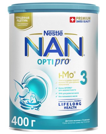 Детское молочко Нан Optipro®, 400 г с 12 месяцев