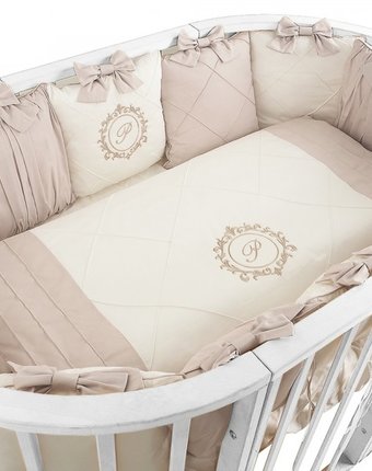 Миниатюра фотографии Комплект в кроватку pituso амели для овальной и круглой кровати (18 предметов)