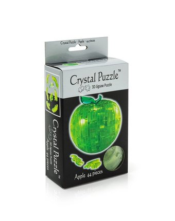 Миниатюра фотографии Головоломка crystal puzzle яблоко зеленое цвет: зеленый