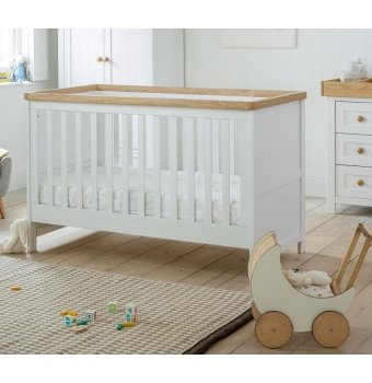 Миниатюра фотографии Кроватка mothercare lulworth 140×70 см, белый