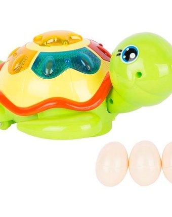 Миниатюра фотографии Развивающая игрушка tongde черепашка зеленая 21 см