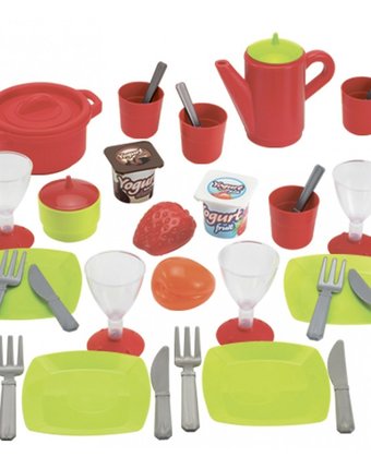 Миниатюра фотографии Ecoiffier набор посудки chef 36 предметов