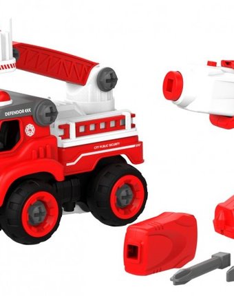Shantou Bhs Toys Набор пластмассовых деталей Пожарная машина с лестницей и пультом ДУ