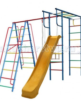 Миниатюра фотографии Вертикаль а1+п детский спортивный комплекс с горкой