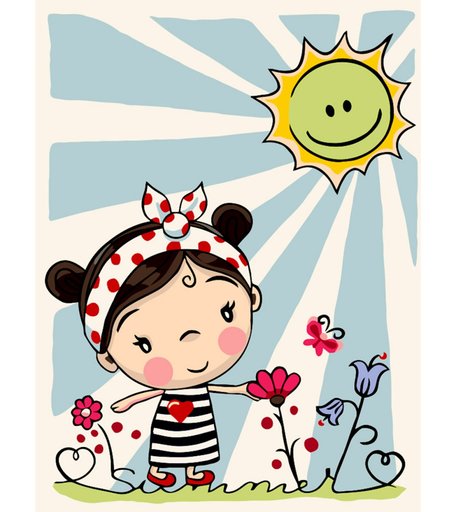 Набор для раскрашивания по номерам ФРЕЯ Летний денек