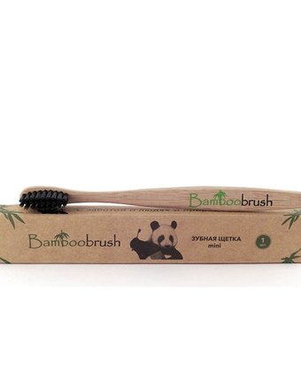 Миниатюра фотографии Зубная щетка bamboobrush mini с угольным напылением