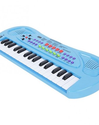 Миниатюра фотографии Музыкальный инструмент zhorya синтезатор с микрофоном 32 клавиши