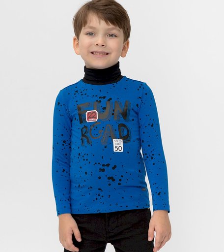 Синяя водолазка Button Blue