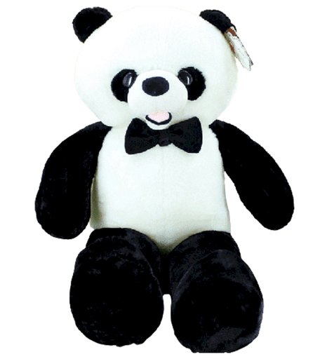Мягкая игрушка Super01 Панда 50 см цвет: черный