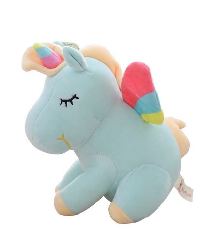 Мягкая игрушка Super01 Единорог Единорог 50 см цвет: голубой