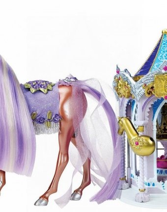 Миниатюра фотографии Pony royal набор пони рояль: карусель и королевская лошадь лаванда