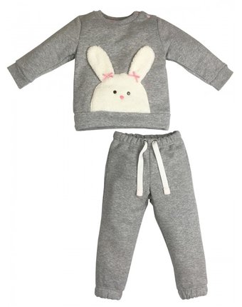 Миниатюра фотографии Soni kids костюм для девочки (джемпер и брюки) маленький кролик