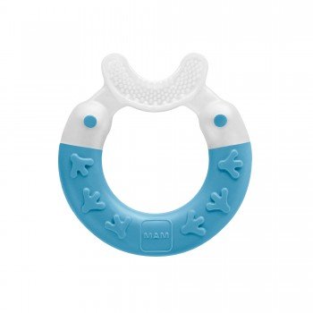 Прорезыватель MAM Bite & Brush, 3+ мес.,голубой