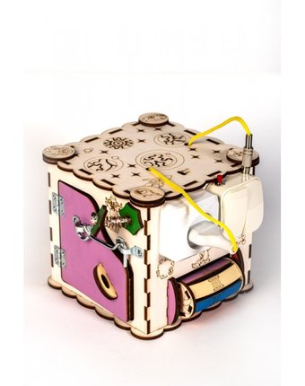 Миниатюра фотографии Деревянная игрушка mylandtoys куб с электрикой №16