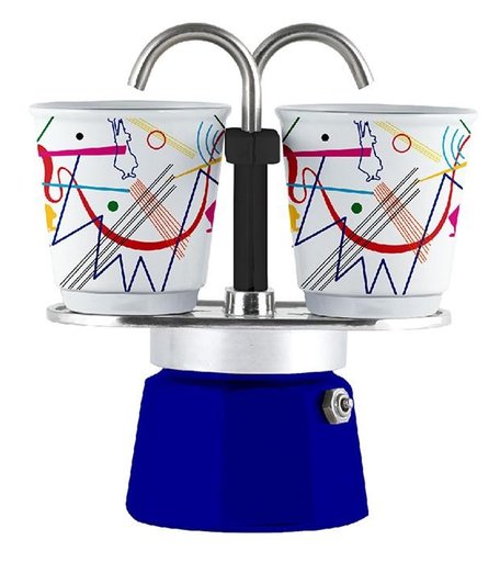 Bialetti Гейзерная кофеварка Мини Экспресс Kandinsky 2 порции и 2 чашки