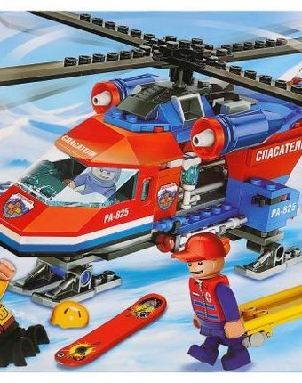 Миниатюра фотографии Город мастеров вертолет горных спасателей (190 деталей)