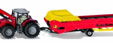 Siku Трактор Massey Ferguson с конвейером 1:50