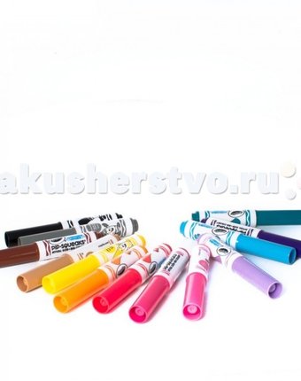 Миниатюра фотографии Фломастеры crayola набор из 14 смываемых мини-маркеров