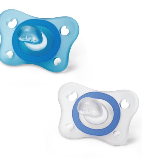 Пустышка Chicco набор из 2 шт Physio Soft Mini силикон, с 2 месяцев,