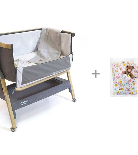 Колыбель Tutti Bambini CoZee с колесами и комплект в колыбель Daisy