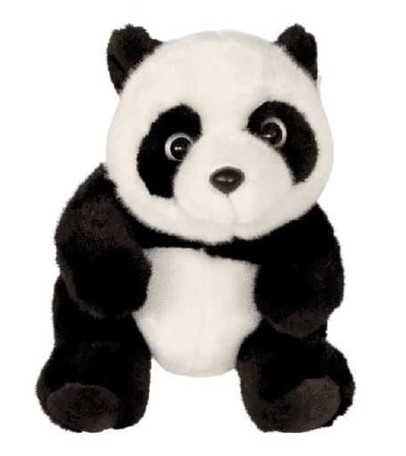 Мягкая игрушка Super01 Панда 30 см цвет: черный