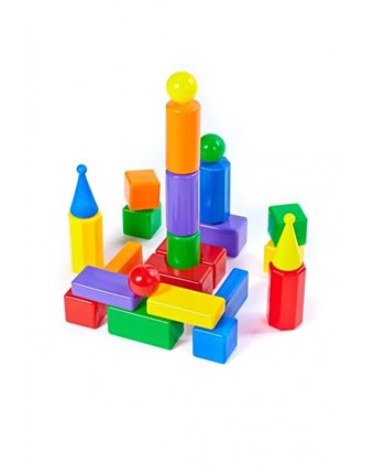Миниатюра фотографии Развивающая игрушка свсд строительный набор стена-2 25 элементов