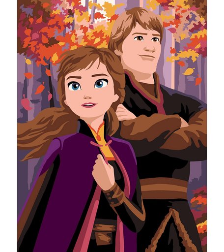 Набор для раскрашивания по номерам ФРЕЯ Анна и Кристофф